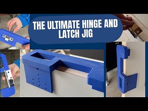 The Best Hinge and Latch Jig - Easiest Way to Cut Out Door Hinges - How to Install a Tubular Latch
