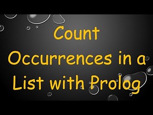 Count Occurrences in a List with Prolog
