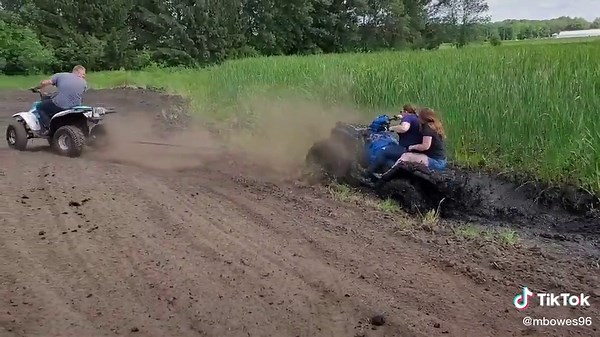 Little 250 saves the day! #mud #mudding #riding #minnesotamud #polaris570 #sportsman #trailboss250 #sportsman570 #fail #fyp #foryoupage