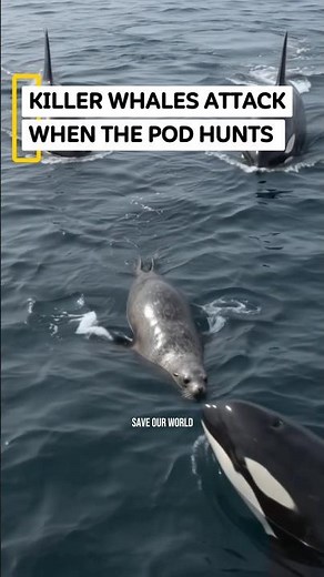 KILLER WHALES ATTACK — WHEN THE POD HUNTS 🐋🌊