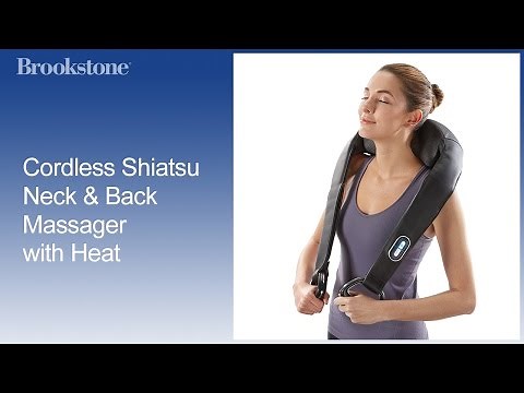 Cordless Shiatsu Neck & Back Massager with Heat