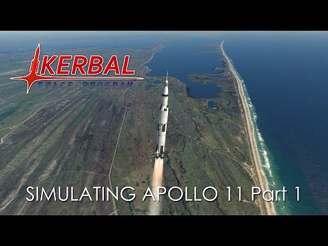 Simulating Apollo 11 with Kerbal Space Program and Real Solar System Part 1