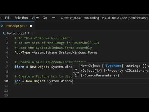 14 How to Set Height and Width of Image in PowerShell GUI
