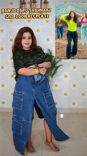 Recreating Shehnaz Gill’s 'BANJI DARU' Look! ✨💎 #Shorts #nupurfashiongallery #shortsviral