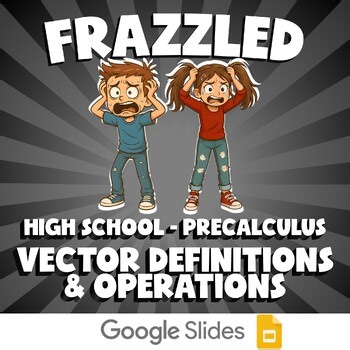 Vector Definitions & Operations FRAZZLED Math Game - No Prep PreCalculus Review