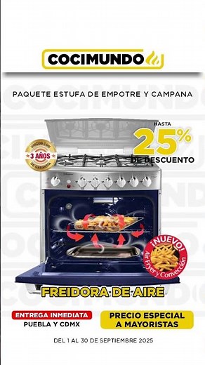 Paquete de estufa empotrable y campana de la marca Koblenz