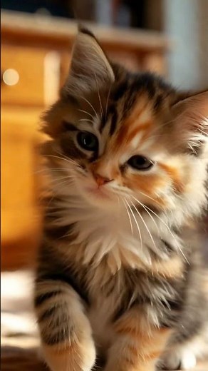 The CUTEST Long-Haired Calico Kitten You Will Ever See!