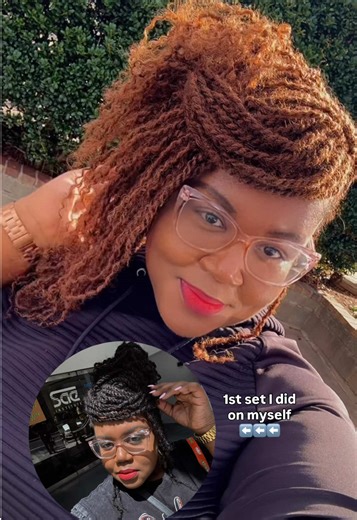 Back at it installing Human Mini Twist on myself again! This time with COLOR☺️ Those of you who do your own twist, you got it! Having to do your own hair after a long day of doing hair, man you gotta find that 3rd wind of energy because the 2nd wind was left at work 😅 I love love love these twist! I literally just get up and go!!! I told yall I was doing another set! Yep, I’m sold to do another one again too😅