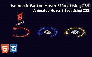 使用HTML和CSS创建等距按钮悬停效果 | 源码下载