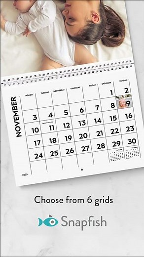 Personalised Wall Calendars from Snapfish