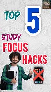 Top 5 Study Focus Hacks Without Phone 📱 Distraction #study #studyhacks #distraction