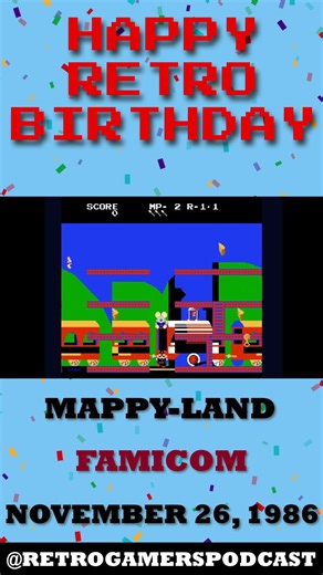 Happy Birthday to Mappy-Land on the Nintendo Famicom!