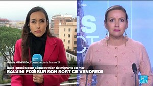 🇮🇹 Un tribunal italien va rendre sa décision dans le procès du vice-premier ministre Matteo #Salvini. Il risque six ans de prison pour avoir bloqué un navire à bord duquel se trouvaient des #migrants. Les précisions de Natalia Mendoza, correspondante France 24 à #Rome ⤵️ | FRANCE 24