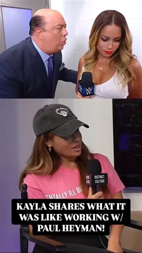 KAYLA BECKER (fka Kayla Braxton) shares her experience working closely with the WISEMAN Paul Heyman! 👏 #wwe #wrestling #prowrestling | Denise Salcedo -Denise's Version