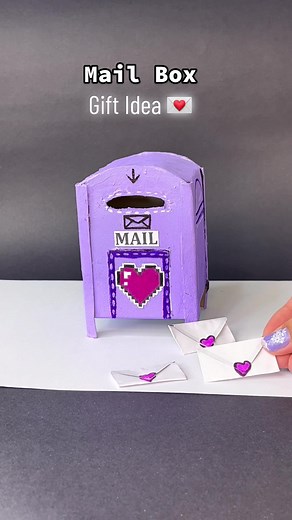DIY Mailbox gift idea 📬💜 #diy #craft #foryou