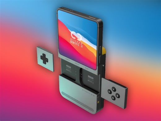 Game Boy-inspired Nintendo Switch Console Features Unique Tiny Swappable Joy-Cons - Yanko Design