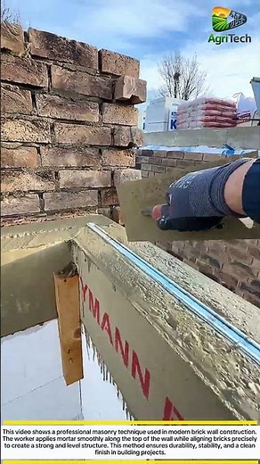 Smart Brick Wall Construction Technique | Professional Masonry Finishing