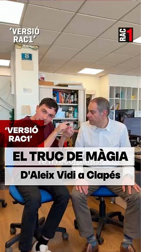 25K views · 160 reactions | EL TRUC DE MÀGIA d’Aleix Vidi a Toni Clapés ➡️El mag ha celebrat el Dia de Passar-ho bé a la feina amb els TELONERS | Versió RAC1 | Facebook