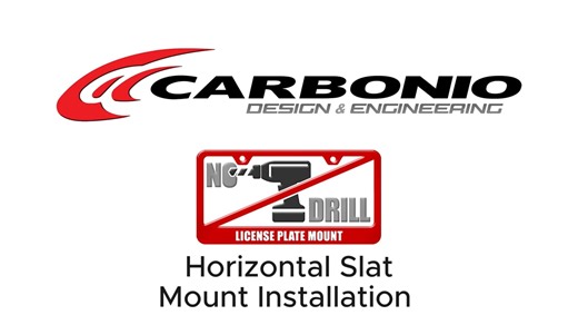 Carbonio Slat Series No-Drill License Plate Mount - Instructions