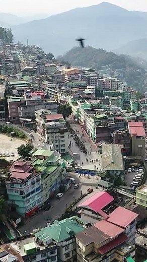 Aerial Views of Amazing Gangtok City ( Capital of Sikkim ) | Northeast India