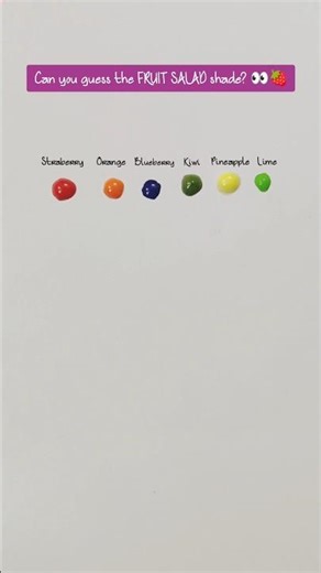 Fruit Salad = ? 👀 Mixing All Fruit Colors | Satisfying Color Mix