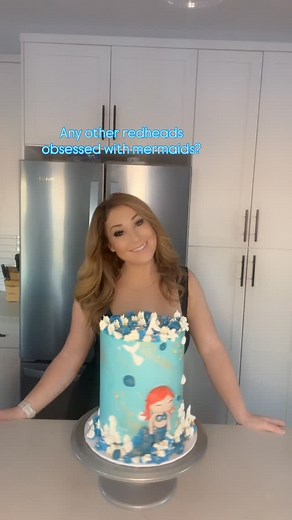 I wonder why…. At least we got one Disney princess to look up to in the 90s! 😂 Mermaid made with gumpaste @satin.ice Cake Board @flourconfections Piping Tips @wiltoncakes #mermaid cake #cakeboss #mermaidcakes #oceancake #sea #cakes #cakeart #cakedecorating #cakemama #buttercream #tallcakes | Lil Cake Mama