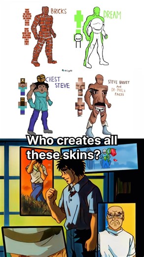 Cursed Minecraft skins...