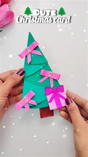 DIY Christmas tree card