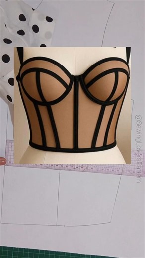 How to Draft a Corset Pattern (Beginner Friendly! ✂️) #sewingtutorial #patternmaking #sewingtips