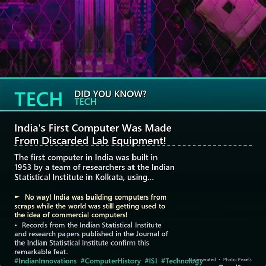 🤯 India's First Computer Was Made From Discarded Lab Equipment! #Shorts
