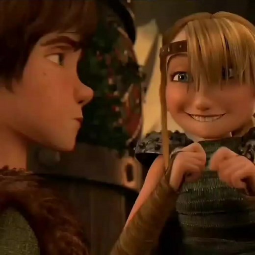 Hiccup and Astrid Kiss Scene | How to Train Your Dragon