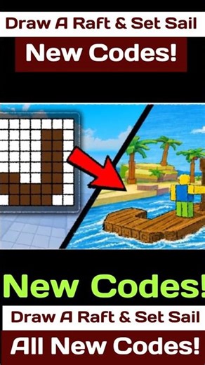 New Draw A Raft & Set Sail Codes - New Codes For Draw A Raft & Set Sail Roblox Codes 2026