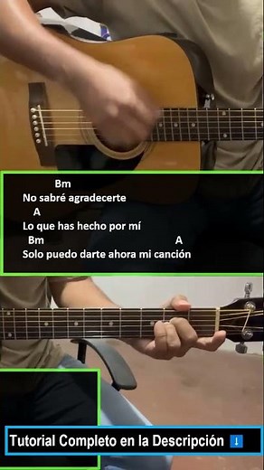 Gracias Tutorial corto | Guitarra acustica | acordes #shorts