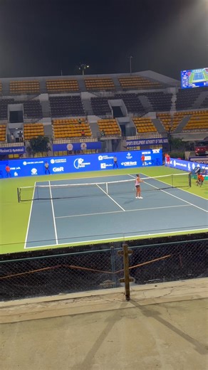 WTA 250 Chennai Qualifying: Wildcard 🇮🇳 Vaishnavi Adkar takes the 1st set 7-5 vs 🇷🇺 Amina Anshba 💪🏽 | Indian Tennis Daily