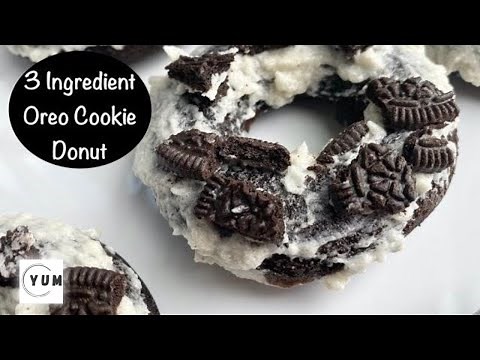 easy donut recipe only 3 ingredients - Oreo Donuts