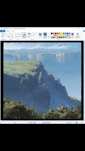 mspainter on Instagram: "painted live in Ms paint with mouse 😅🖱️"