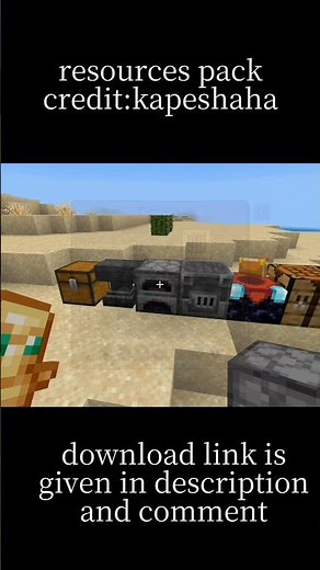 custom resource pack🔥💯 pe/java credit:kapeshaha #minecraft #gaming