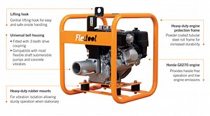 Flextool Drive Unit FDU-P3 (Heavy-duty) — Honda 9.0 hp Petrol | Flextool