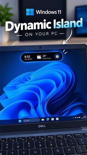 🚀 Did you know you can get a Dynamic Island-style feature on Windows?!