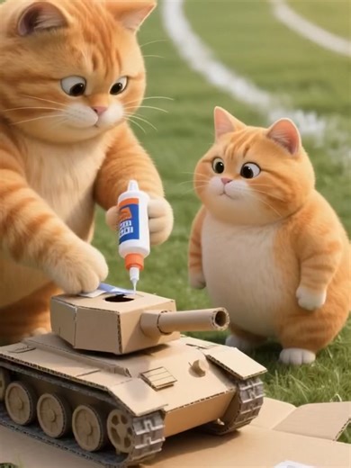 Little Orange Cat Transformation Animation