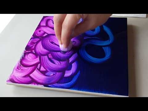 (1106) Pom Pom Dance Painting | Easy Acrylic Painting Ideas for Beginners | Designer Gemma77