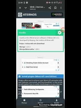 Tutorial jak zrobić serwer na aternosie na telefonie #aternos #minecraft #tutorial