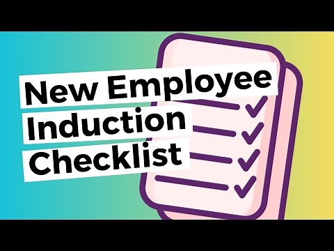 Induction Checklist - New Employee