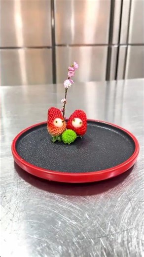"Strawberry & Radish Art Creative Carving Styles#Fruit Cutting design Skills#Plate decorated idea's#