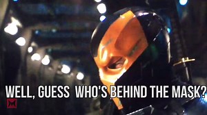 Guess who's behind the #Deathstroke mask? | Inside Gaming