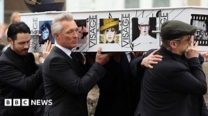 Steve Strange funeral: Boy George and Spandau brothers carry coffin