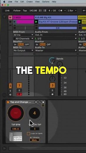 Tap Tempo Magic: Unleash Dynamic Beats in Ableton Live! #shorts