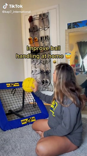 Practice at home with your own rebounder 😇 link in BIO #kap7 #athometraining #waterpolo #rebounder #practice #athomedrills #waterpolocheck