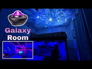 Galaxy Projector | Galaxy room | LED Lights setup for LOFT BED IDEA | Starry Projector Light
