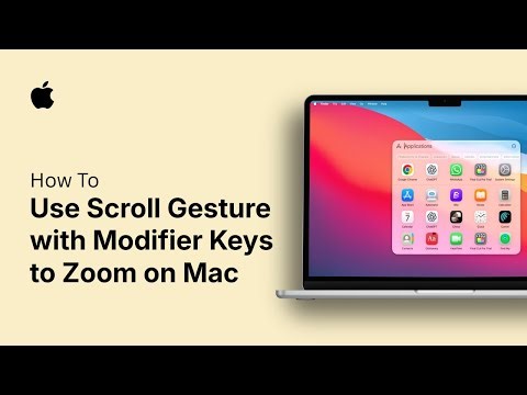 How to Use Scroll Gesture with Modifier Keys to Zoom on Mac